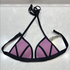 PINK by Victoria’s Secret Black and Pink Women's Bikini Top